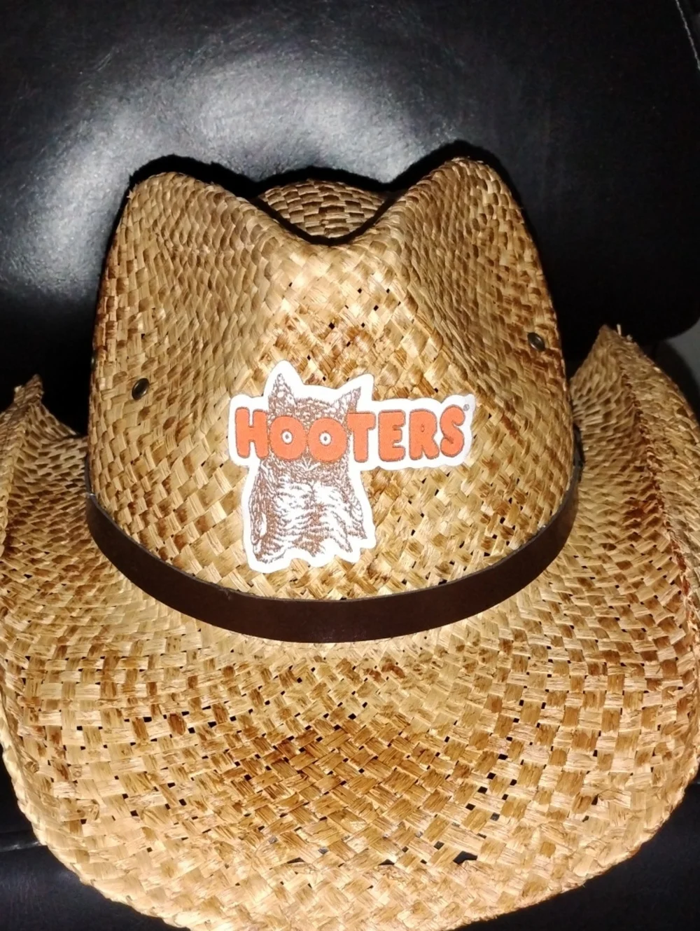 Cowboy Hat with Orange Logo